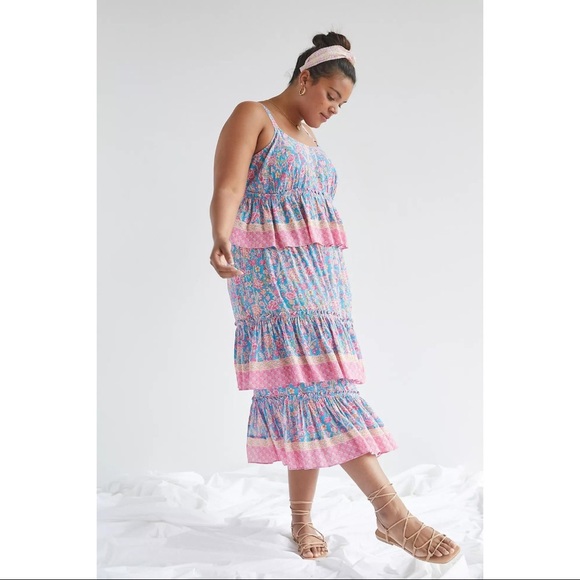 Anthropologie Plenty By Tracy Reese Meadow Tiered skirt NWT SZ XL, 1X, 2X - Picture 4 of 10